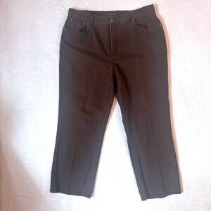 LAUREN JEANS COMPANY Womens Brown Vintage Denim Straight Leg Sz 14‎